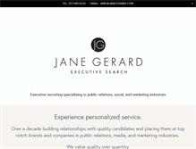 Tablet Screenshot of janegerard.com